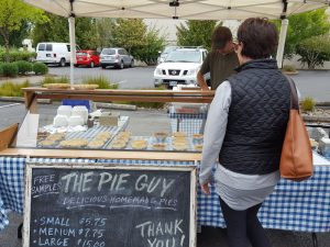 Hand-made pies brought freshly-baked to Market each week!
